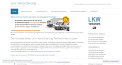 Desktop Screenshot of lkw-versichern.eu