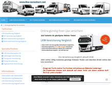 Tablet Screenshot of lkw-versichern.net