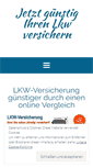 Mobile Screenshot of lkw-versichern.com